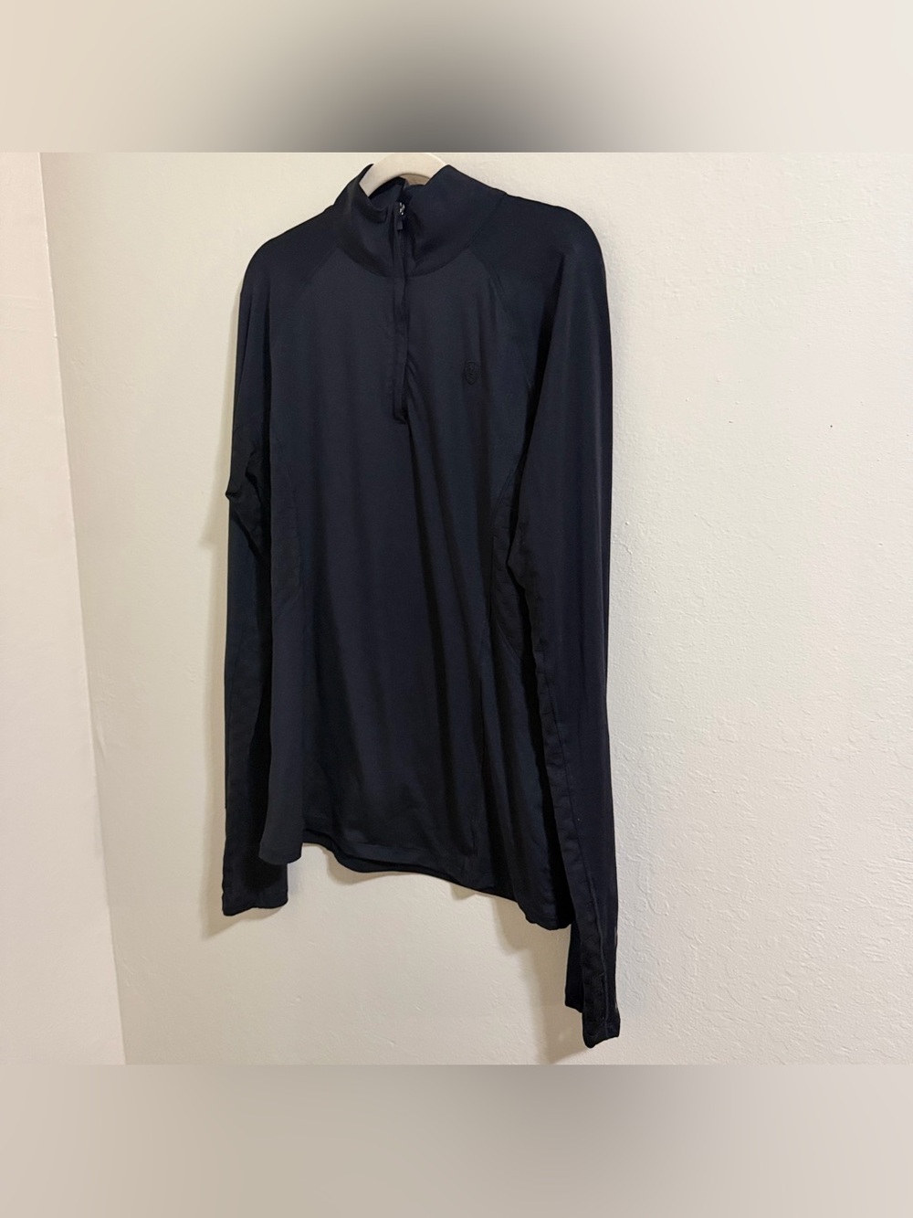 AriatTek womenâs Large black quarter zip western athletic wear lightweight - Picture 3 of 12